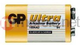 Bateri 9V GP Ultra, alkaline, një copë, me ngjyrë ari