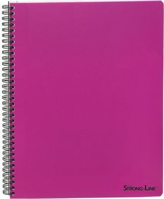 Fletore me spirale Bantex Strong Line A4, kapak polipropileni, mikroperforim, rozë