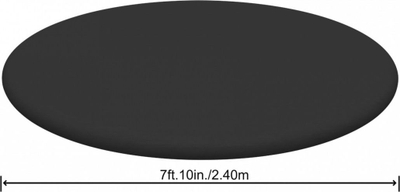 Mbulesë pishine Bestway Flowclear Fast Set, diametër 244 cm, PVC, e zezë