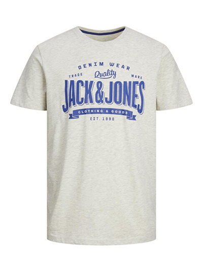 Bluzë Jack&Jones JJELOGO Standard Fit 12238252 White Melange