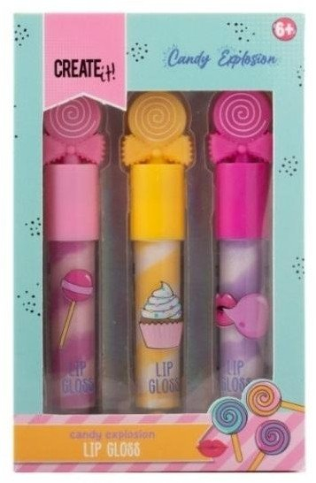 Set lip gloss Sombo Create It, 3 copë, shumëngjyrësh