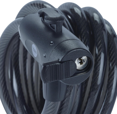 Катанец кабел за велосипед Yale Essential Security, 12mm, со клуч, црн