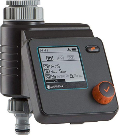 Kontrollues uji Gardena Water Control Select, automatik, me ekran LCD, gri