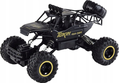 Makinë lodër me telekomandë R/C Leantoys Rock Crawler, 4x4, shkalla 1:12, 2.4GHz, e zezë