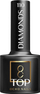 Top coat xheli Ocho Nails Top Diamonds No Wipe 110, me shkëlqim, 5g, transparent