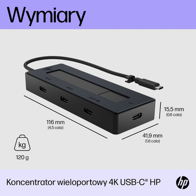 Docking Station HP USB C 6G843AA, 4K, universal
