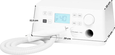 Set pedikyr profesional Promed 969 Cyclon, 100W, 4000-40000 rpm, i bardhë