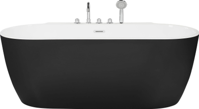Kadë e lirë ROTSO 1700 x 800 mm, akrilike, ovale, bardh e zi