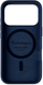 Mbulesë silikoni Pomologic për iPhone 17 Pro, shkon me MagSafe, blu navy