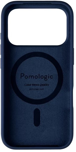 Mbulesë silikoni Pomologic për iPhone 17 Pro, shkon me MagSafe, blu navy