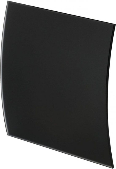 Panel dekorimi ajrosjeje Awenta Escudo Glass PEGB100M, xham mat, Ø100mm, i zi