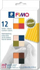 Argjilë modeluese Staedtler Fimo Soft, set 12x25g, ngjyra natyrale
