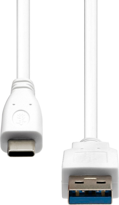Kabllo USB ProXtend USB C në USB A 3.0, 0.5 m, e bardhë
