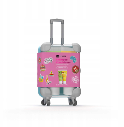 Set udhëtimi HiSkin Travel Set, shampo 30ml, balsam 30ml, shumëngjyrësh
