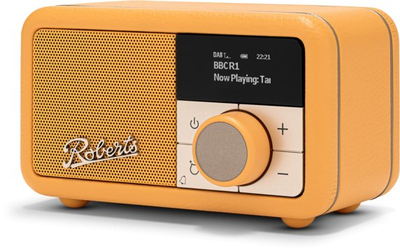 Radio portative Roberts Revival Petite 2, Bluetooth, wireless, e verdhë