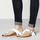 Sandale Birkenstock Gizeh BS W 0745531, për femra, efekt metalik, argjendi