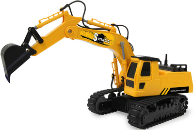 Eskavator lodër me komandë në dorë Jamara S-Matic, RC 2.4GHz, me zinxhirë gome, i verdhë
