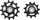 Set rrotullash Shimano GRX RD-RX815/RX810, 2 copë, me kushineta, i zi