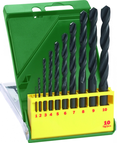 Set shpimesh metali Bosch HSS-R, 10 copë, në kuti plastike