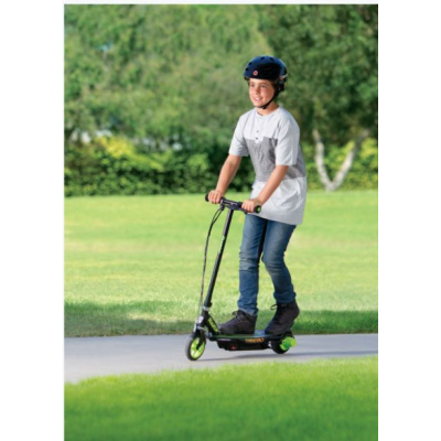 Trotinet me motor Razor E90 Power Core, deri 16 km/h, 12V, i zi me jeshile
