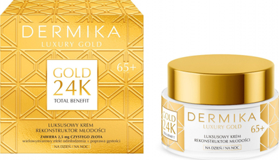 Kрем за лице Dermika Luxury Gold Regenerating 65+, 50 ml