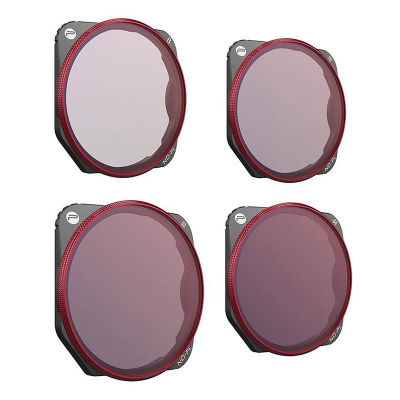 Set filtre për dron PGYTECH Mavic 3 ND PL, ND8 ND16 ND32 ND64, i kuq