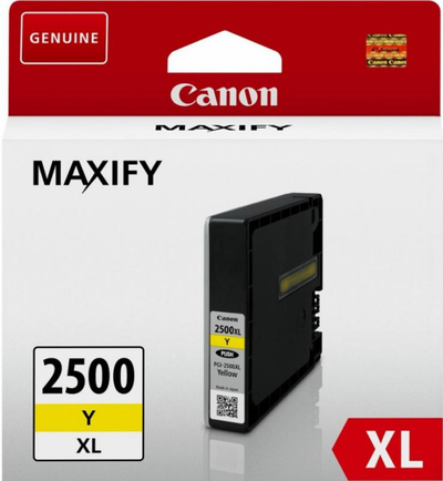Fishek boje Canon PGI-2500XLY, kapacitet i lartë, e verdhë