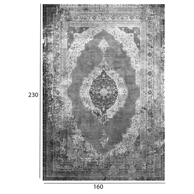 Tepih vintage JOSIANE 160×230 me thekë HM7675.07, gri
