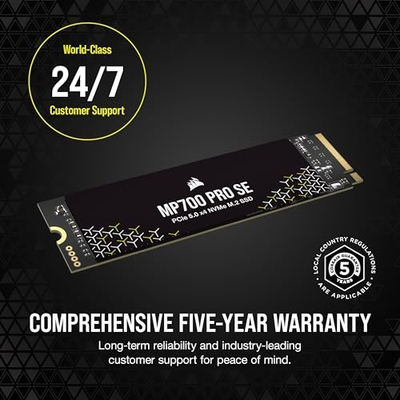 SSD Corsair MP700 PRO SE, 4TB, M.2 PCIe 5.0 NVMe