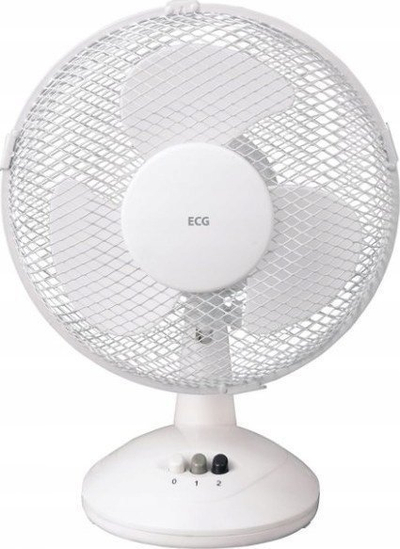 Терезен вентилатор ECG FT 23a, 23 cm, 2 брзини, бел