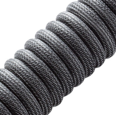 Kabllo spirale CableMod Classic, USB-C/USB-A, 1,5m, gri