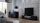 Kredencë TV Cama Meble Viva 180, MDF me shkëlqim, PUSH CLICK, e zezë e bardhë