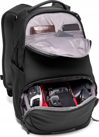 Çantë shpine fotografike Manfrotto Advanced Active Backpack III, për DSLR dhe dron, për laptop 14", e zezë