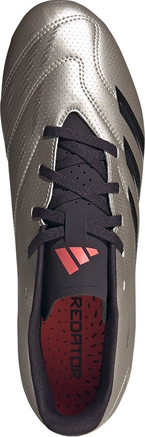 Këpucë futbolli Adidas Predator Club FxG M IF6341, për bar natyral, për meshkuj, argjendtë