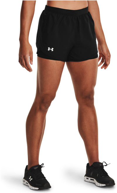 Кратки спортски панталони Under Armour Fly by 2.0 2-in-1 1356200, со внатрешен слој, за трчање, црни