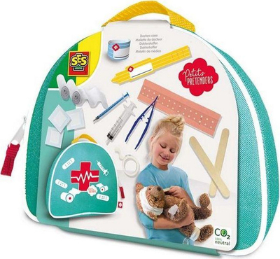 Set lodrash doktor SES Doctor, me çantë, shumëpjesësh, shumëngjyrësh