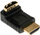 Adapter HDMI InLine 17600F, HDMI në HDMI, kënd i anuar, i zi