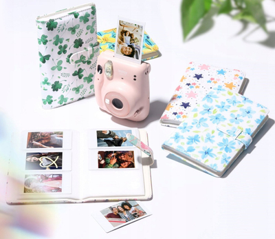 Album fotografik LoveInstant, 96 foto, për Fujifilm Instax Mini, me lule daffodils