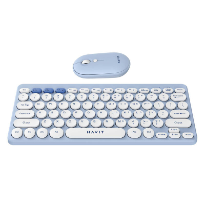 Set tastierë dhe maus Havit KB561GCM Basicline, wireless 2.4 GHz, 1000 dpi, i zi