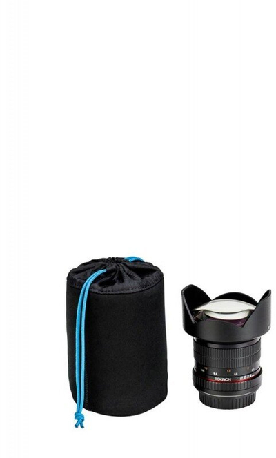 Çantë lente Tenba Tools Soft Lens Pouch 5x3.5, e butë, për lente mesatare, ngjyrë e zezë