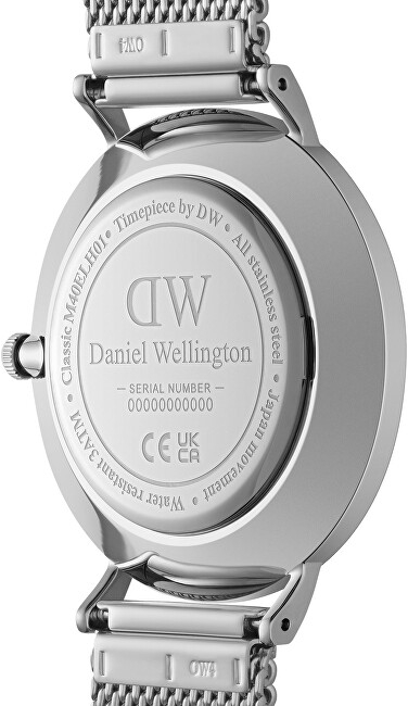 Orë për meshkuj Daniel Wellington, e argjendtë/kaltër
