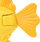 Лодка за пливање SwimWays Rainbow Reef Fish, подводна подвижна рипка, батерии вклучени, многуобојна Lebron Waves