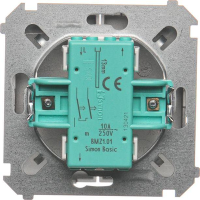 Buton i diafragmës Kontakt-Simon, 10 A, 250 V, i hirtë