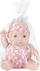 Kukull bebe Mega Creative Baby Mibebe, 20cm, plastikë edhe tekstil, ngjyra mikse
