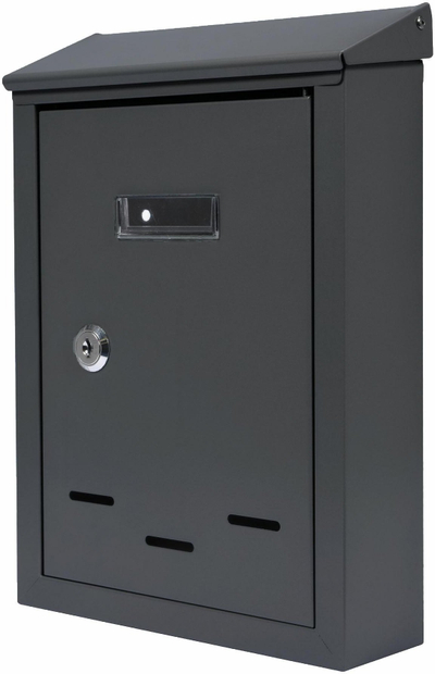 Kasafortë poste Goodhome AW 02, 300x200x65mm, çelik i galvanizuar, antracit