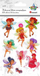 Dekorime vetëngjitëse 3D Titanum Fairies Butterflies, set 10 copë, shumëngjyrëshe