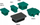 Kapak përfundimtar Walraven Finishing Cap WM 30x30mm, për profile BIS RapidRail, i zi