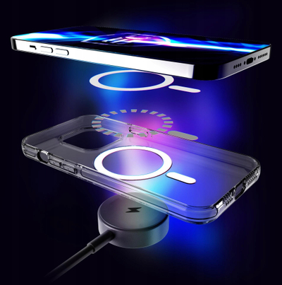 Kapak telefoni 3MK EverClear MagCase për iPhone 15, transparent, i përshtatshëm për MagSafe