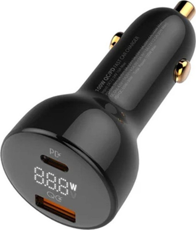 Karikues makine LDNIO C101, 100W, USB dhe USB-C, i zi