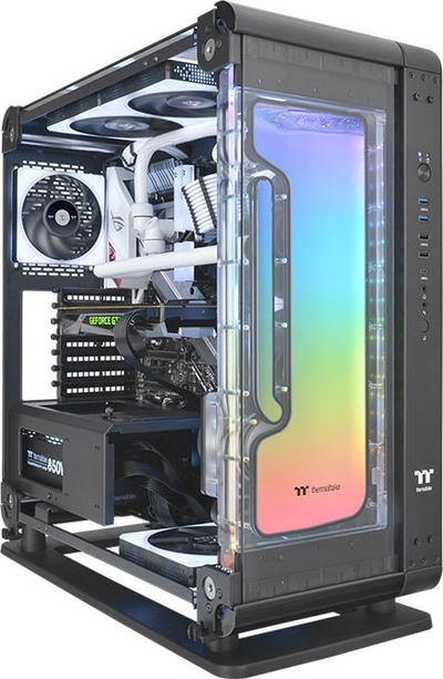 Kit ftohje me lëng Thermaltake Pacific Core P6 DP D5 Plus, pompë D5, RGB, transparent